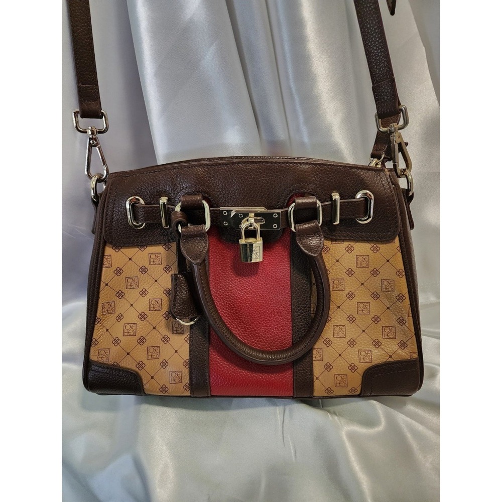 Danbury Mint Jose Hess 'The Venetian' Leather Shoulder Handbag Purse HTF Colors